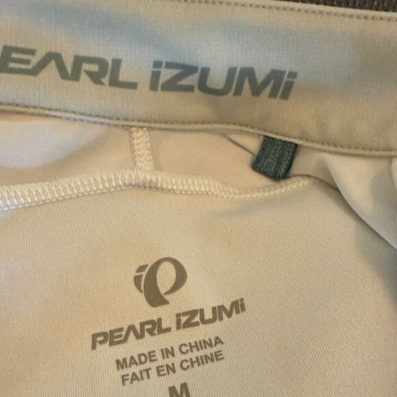 Pearl Izumi Attack Light Green Cycling Long Sleeve Jersey with Teal Stripes M - Picture 12 of 13